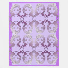 Mirrored Ladys grenzt an Fleecedecke