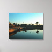 Mirrored Nile River Sunset Ägyptische Leinwand (Vorderseite)