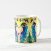 Mirrored Peacock-Tasse Kaffeetasse (VorderseiteRechts)