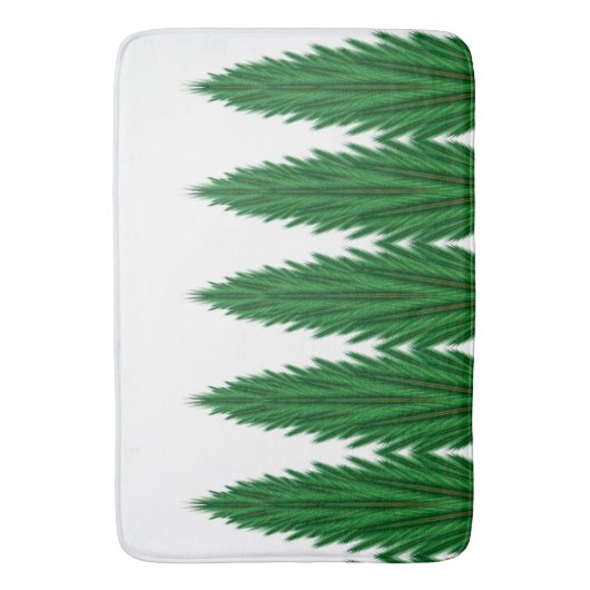 Mirrored Pines Bath Mat Badematte (Vorderseite Vertikal)