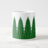 Mirrored Pines Jumbo Tasse (Vorderseite)