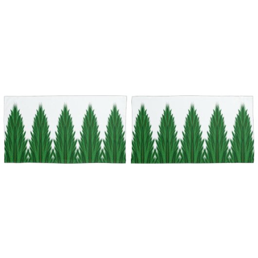 Mirrored Pines King Pillowcases Kissenbezug (Vorderseite-Set)