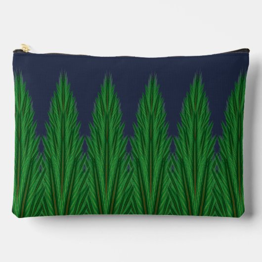 Mirrored Pines Midnight Large Pouch Zubehörtasche (Vorderseite)