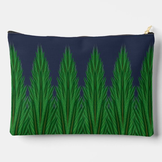 Mirrored Pines Midnight Large Pouch Zubehörtasche (Rückseite)