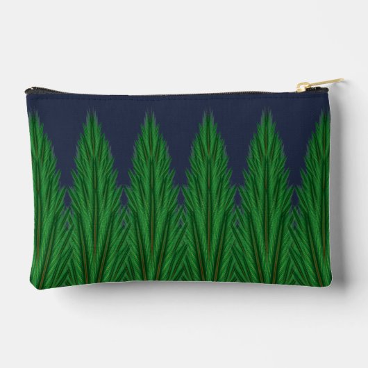 Mirrored Pines Midnight Small Pouch Zubehörtasche (Rückseite)