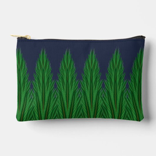 Mirrored Pines Midnight Small Pouch Zubehörtasche (Vorderseite)