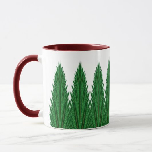 Mirrored Pines Tasse 11oz. -Kastanienbraun (Links)