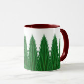 Mirrored Pines Tasse 11oz. -Kastanienbraun (VorderseiteRechts)