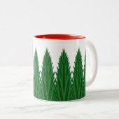 Mirrored Pines Tasse 11oz. -Rot (VorderseiteRechts)