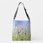 Mirrored Springtime Butterfells Tragetaschen Mit Langen Trägern (Rückseite)
