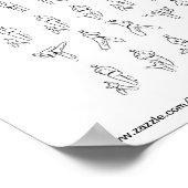 Mirrored Tae Kwon Do Poomse Poster (Ecke)