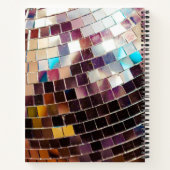 Mirroted Disco Ball Notebook Notizblock (Rückseite)