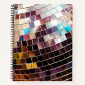 Mirroted Disco Ball Notebook Notizblock (Vorderseite)