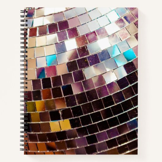 Mirroted Disco Ball Notebook Notizblock (Vorderseite)