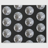 Mirroter Disco-Ball 1 Geschenkpapier (Flach)
