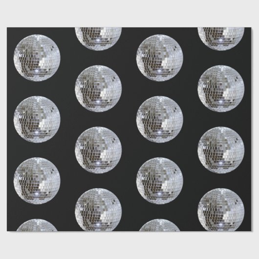 Mirroter Disco-Ball 1 Geschenkpapier (Flach)