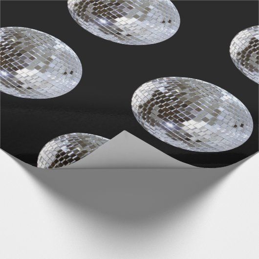 Mirroter Disco-Ball 1 Geschenkpapier (Ecke)