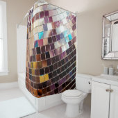 Mirroter Disco-Ball Duschvorhang (Beispiel)