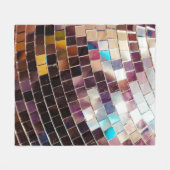 Mirroter Disco-Ball Fleecedecke (Vorderseite (Horizontal))