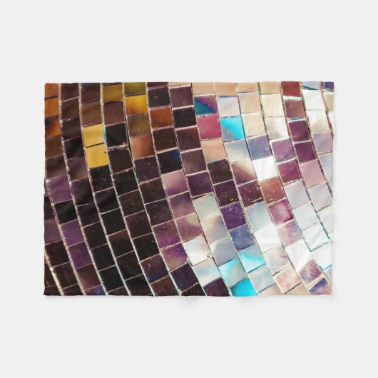 Mirroter Disco-Ball Fleecedecke (Vorderseite (Horizontal))