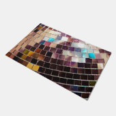 Mirroter Disco-Ball Fußmatte (Schrägansicht)