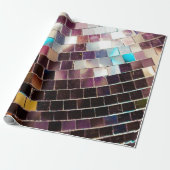 Mirroter Disco-Ball Geschenkpapier (Ungerollt)