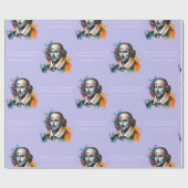 Mirthful Shakespeare - farbenprächtiges Wrapping P Geschenkpapier (Flach)