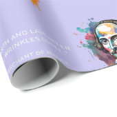 Mirthful Shakespeare - farbenprächtiges Wrapping P Geschenkpapier (Rolleneckpunkt)