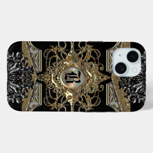 Mirthyse Vestry Elegant Monogram Case-Mate iPhone Hülle (Rückseite (Horizontal))