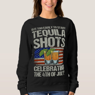 Mis Amigos 4. Juli Salz Limette & Tacos Tequila Sweatshirt