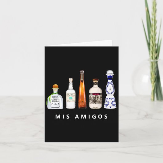 Mis Amigos Tequila Funny Cinco De Mayo Mexican Par Karte (Vorderseite)