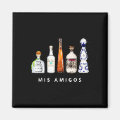 Mis Amigos Tequila Funny Cinco De Mayo Mexican Par Magnet (Vorne)