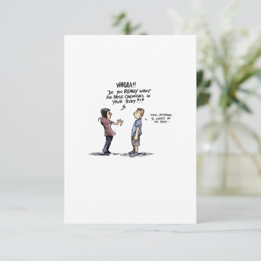 'Mis-Leckerei' Funny Cancer Card (Stehend Vorderseite)