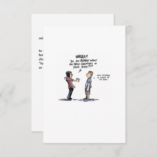 'Mis-Leckerei' Funny Cancer Card (Vorne/Hinten)