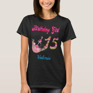 Mis Quince Años Colorful Birthday Girl Custom T-S T-Shirt
