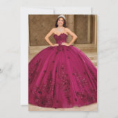 Mis Quince Anos Elegant 15. Geburtstag Einladung (Rückseite)