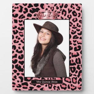 Mis Quince Años Jaguar Print Foto Plaque Fotoplatte