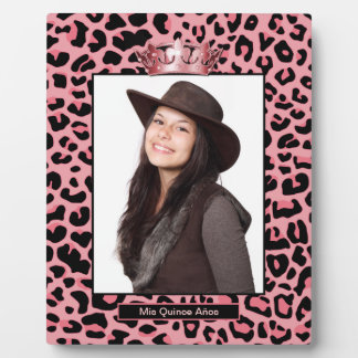 Mis Quince Años Jaguar Print Foto Plaque Fotoplatte