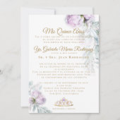 Mis Quince Años Modernos Einladung (Vorderseite)