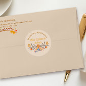 Mis Quince Anos Western Mexicanisches Blumenkohl Runder Aufkleber