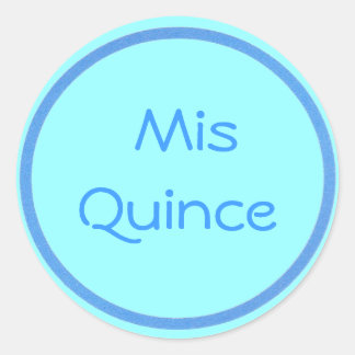Mis Quince-Aufkleber Runder Aufkleber