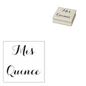 Mis Quince - Briefmarke aus Holz Gummistempel (Stempel)