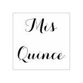 Mis Quince - Briefmarke aus Holz Gummistempel (Prägung)