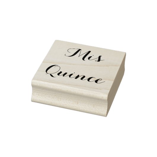Mis Quince - Briefmarke aus Holz Gummistempel (Stempel)