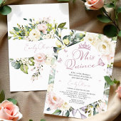 Mis Quince | Butterfly Floral Quinceañera Spanisch Einladung