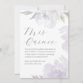 Mis Quince Floral Birthday Quinceañera QR-Code Einladung (Vorderseite)