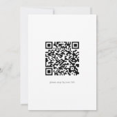 Mis Quince Floral Birthday Quinceañera QR-Code Einladung (Rückseite)