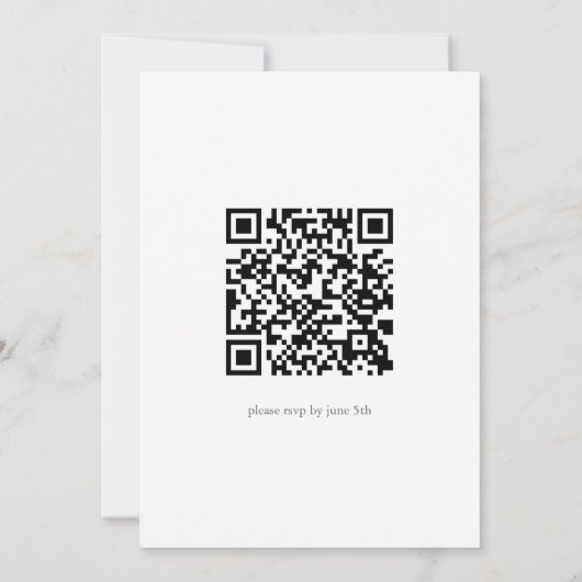 Mis Quince Floral Birthday Quinceañera QR-Code Einladung (Rückseite)