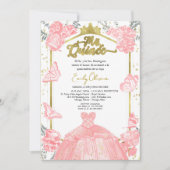 Mis Quince Foto Einladung Spanisch Pink Floral (Vorderseite)