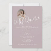 Mis Quince Pink Photo 15th Birthday quinceañera Einladung (Vorderseite)